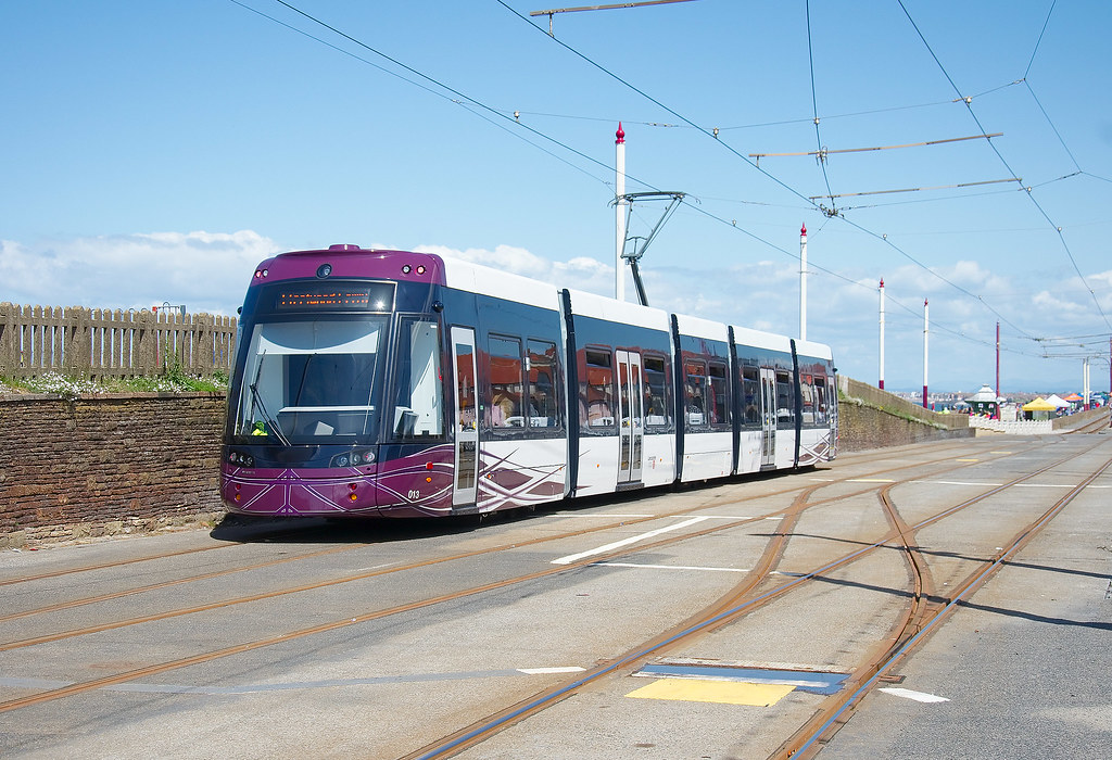 Bispham Blackpool Flexity tram at Bispham on a service to … Flickr