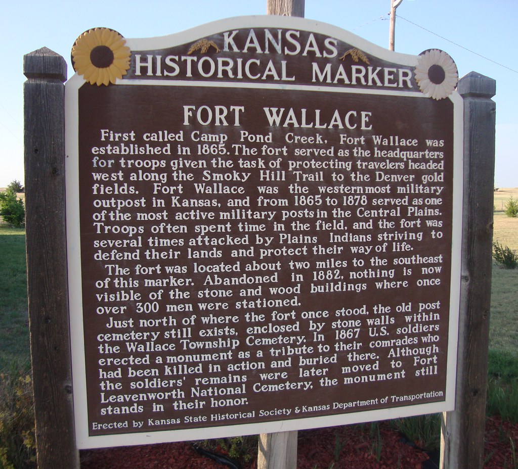 Fort Wallace Marker (Wallace, Kansas) Wallace is a small c… Flickr
