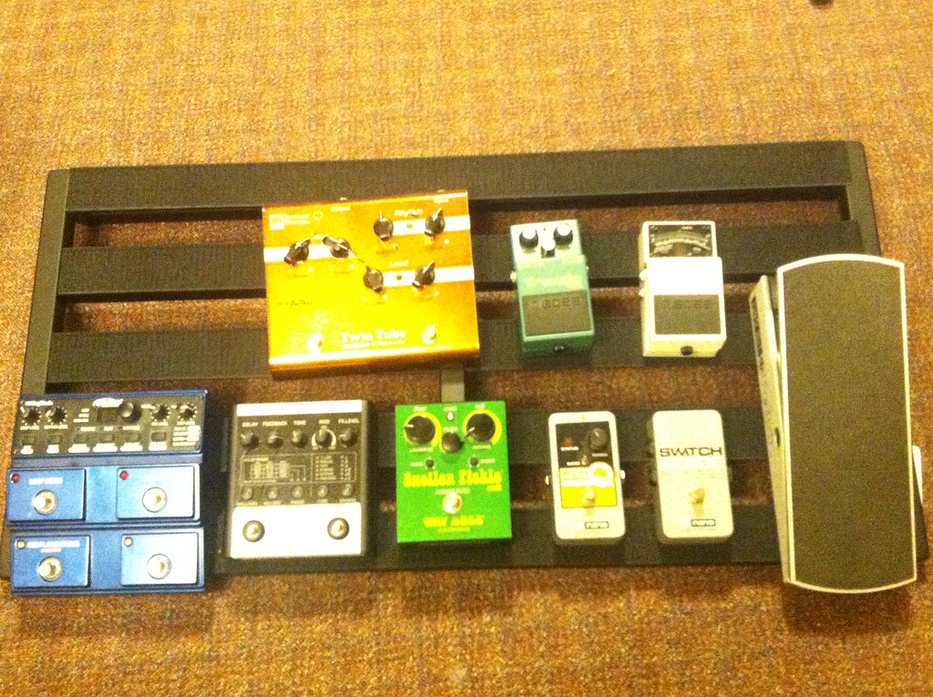 Pedalboard layout tentative layout Mr. Yeti Flickr
