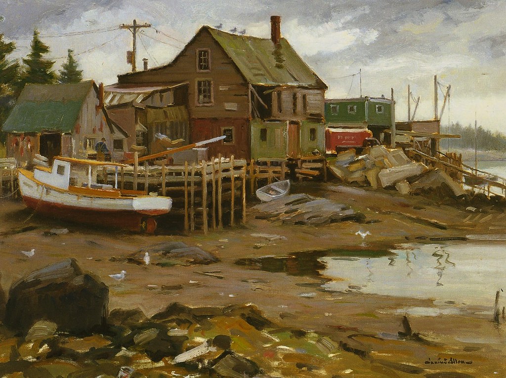 Junius Allen Low Tide, Port Clyde [c.1950] Monhegan Isla… Flickr
