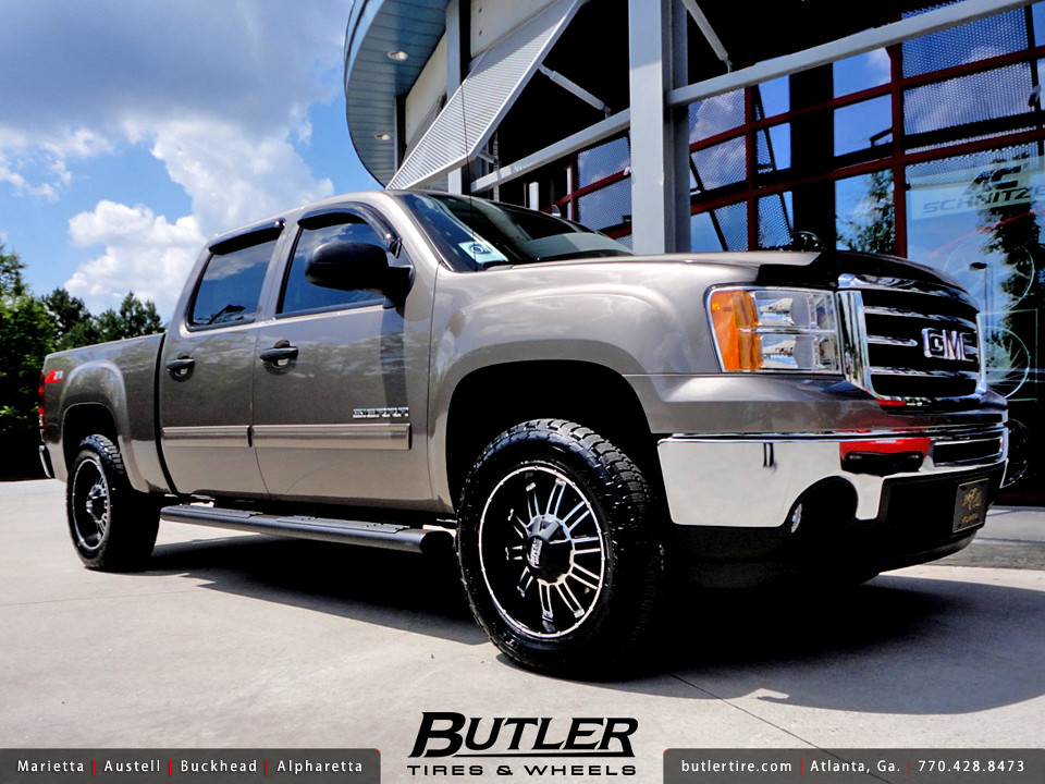 GMC Sierra 1500 with 20in MKW M80 Wheels and 2in Level Kit a photo on