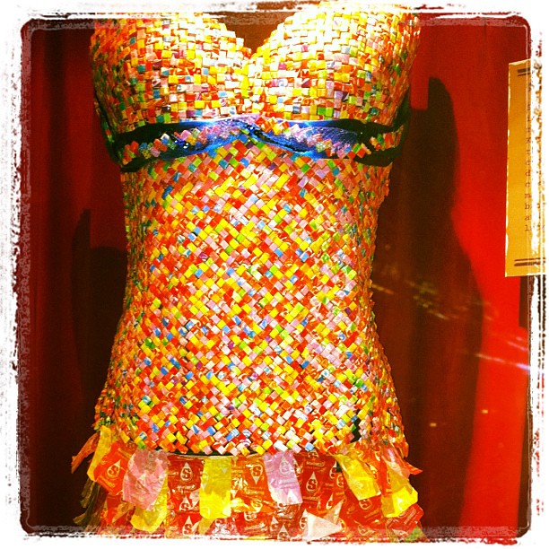 Dress made of starburst wrappers! Amanda Beard Flickr