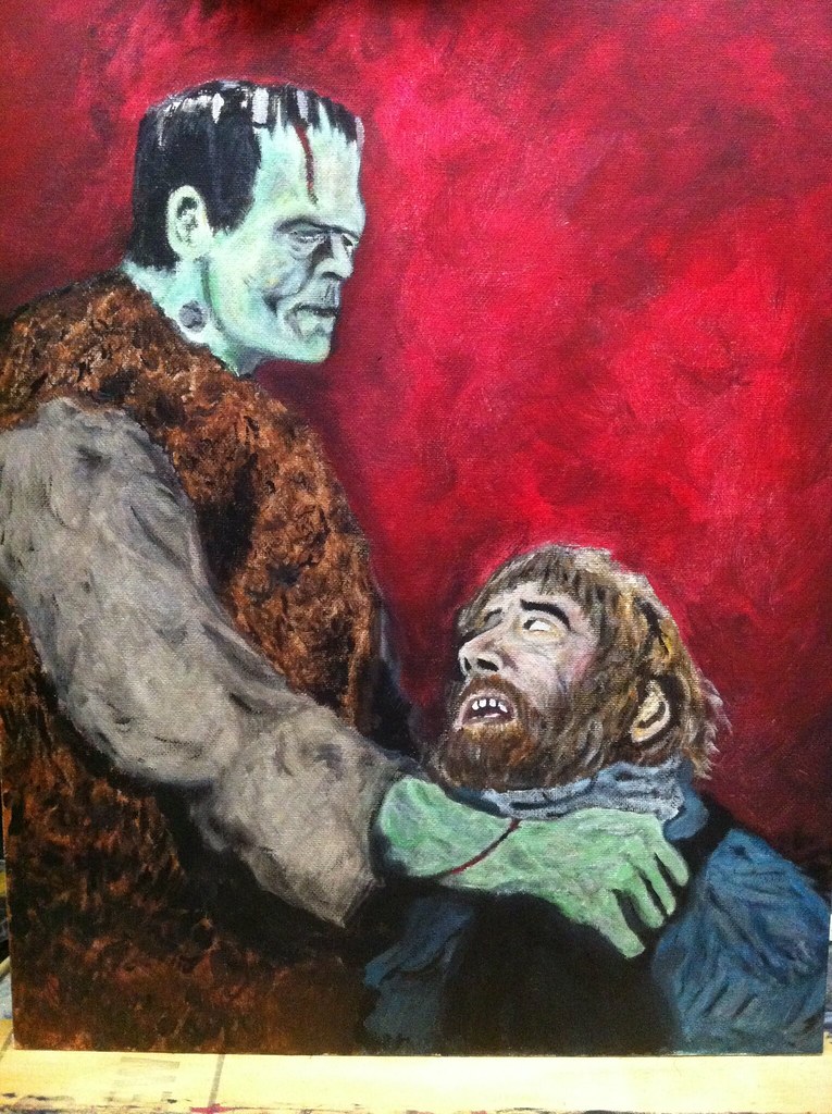 FinishedSon of Frankenstein painting. new Patterson Flickr
