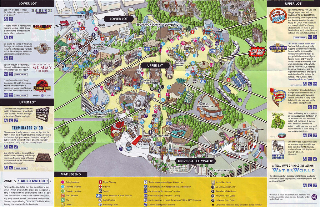 Universal Studios Hollywood California Map daleandana Flickr
