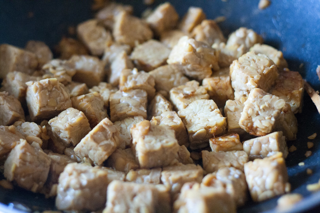 Orange Tempeh Find the recipe at Jo Flickr
