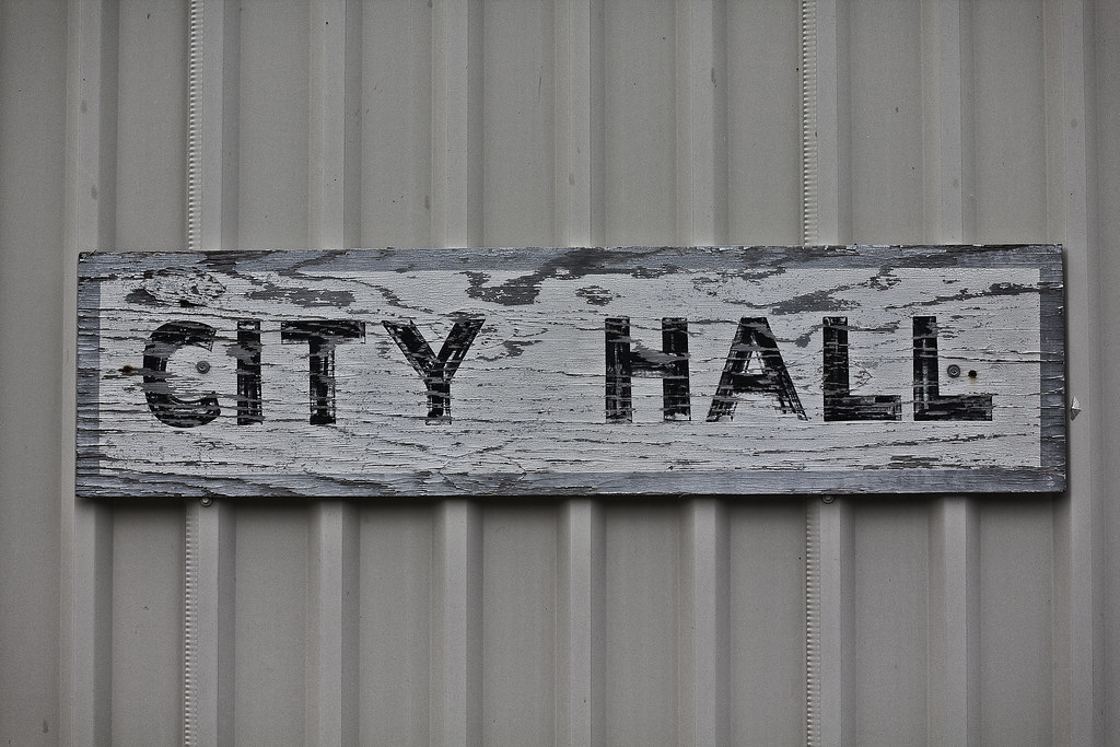 Goodrich City Hall If anyone doubts how small Goodrich, Te… Flickr