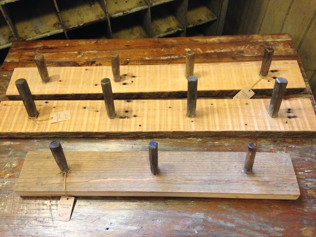 Wooden Peg Coat Rack 4 Pegs 75 3 Pegs 65 Moon River & Co. Flickr