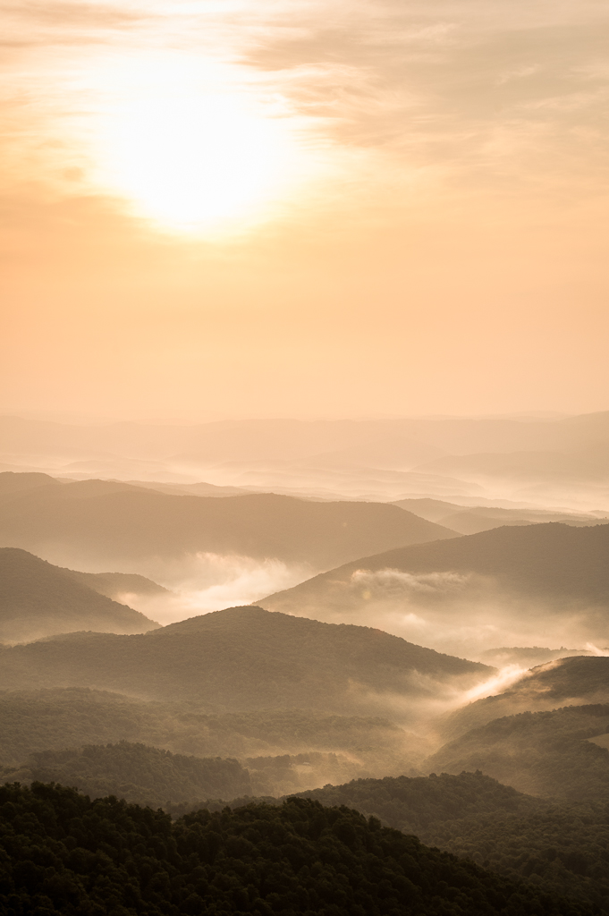 Morning from Bald Knob Overlook Cass, WV Jon Beard Flickr