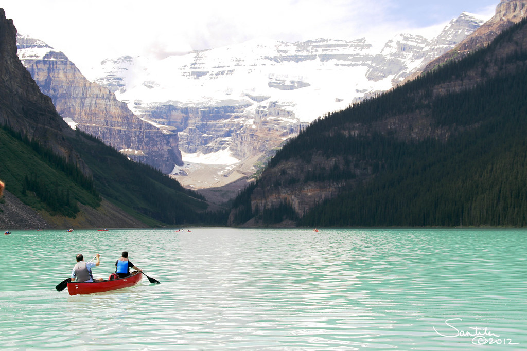 Lake Louise The water is practically clear! I'm actually t… Flickr