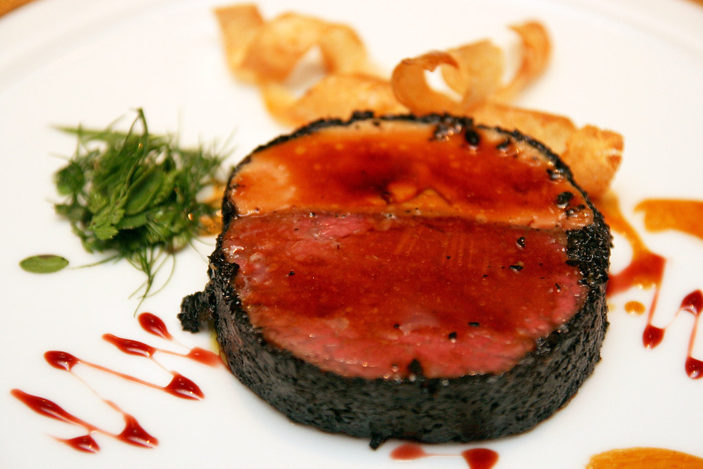Beef fillet in Rossini interpretation with vintage Taylors… Flickr
