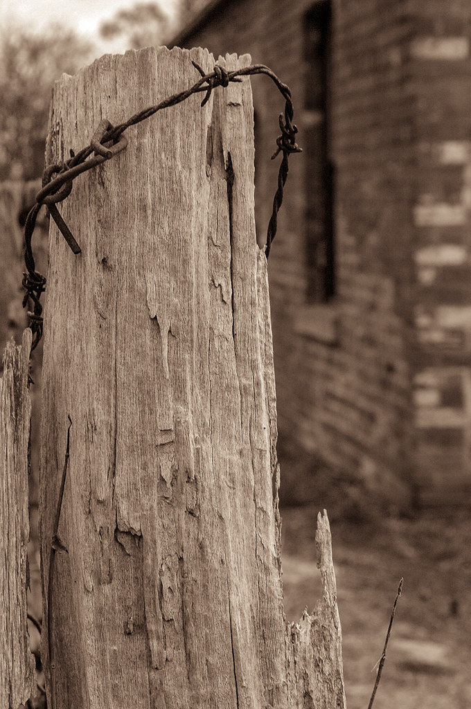 Maldon area old fence There was an old abandoned farmhou… Flickr