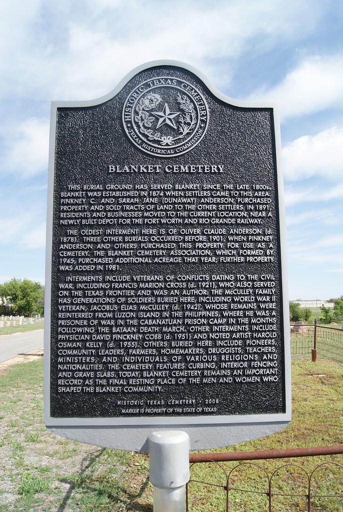 Blanket Cemetery This burial ground has served Blanket sin… Flickr