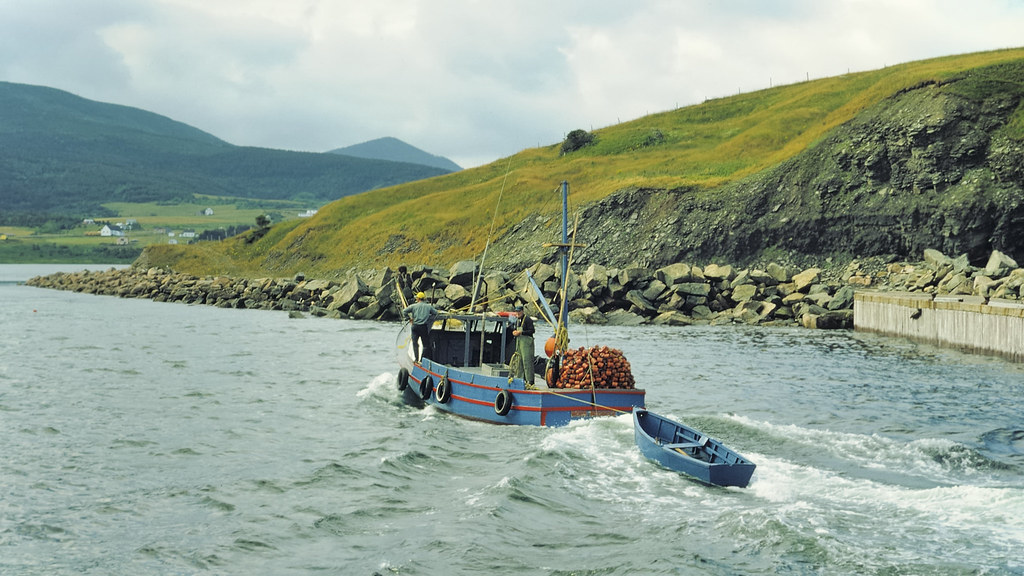 Fishing boat with dingy Pleasant Bay, Cape Breton Island… Flickr