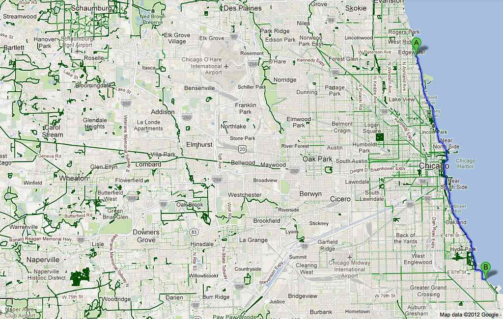 Chicago Bike Trails There really are some nice trails thro… Flickr