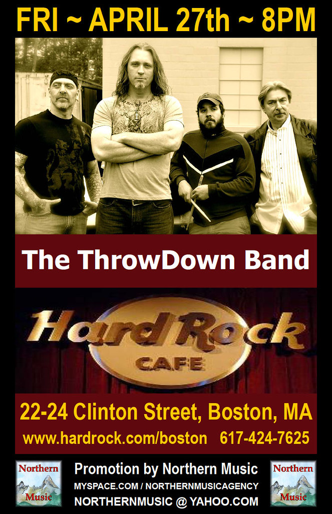 The ThrowDown Band at the Hard Rock Cafe Boston Friday A… Flickr