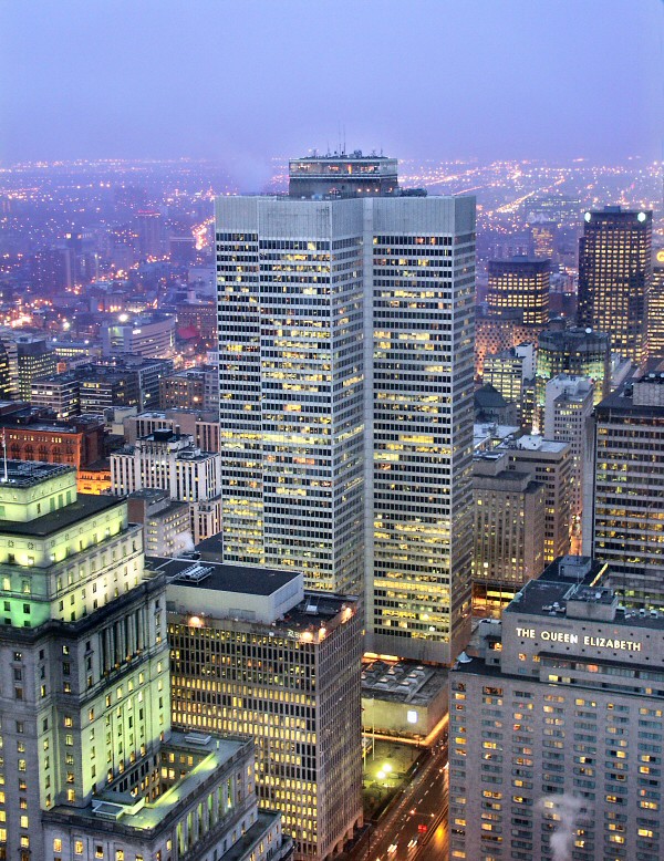 1 Place VilleMarie Montreal, PQ Elevated view from sout… Flickr