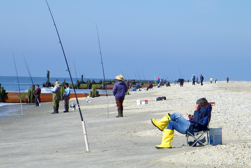 Beach fisherman Cape May, New Jersey Alan Kotok Flickr