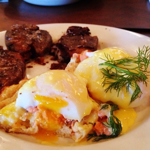 Steelhead Benedict White Spot Restaurant The salmon bala… Flickr