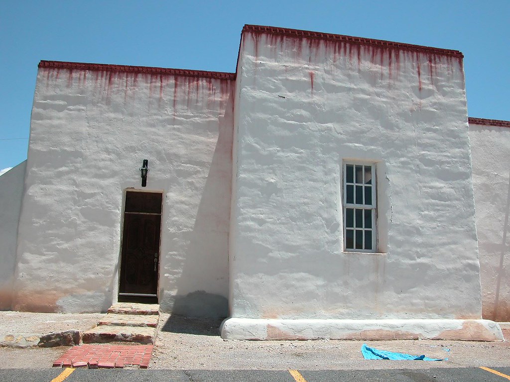 Back door of Catholic church Dona Ana NM Charlotte Clarke Geier Flickr