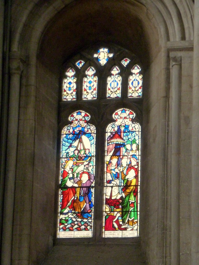 Stained glass Peterborough cathedral Jacobite52 Flickr