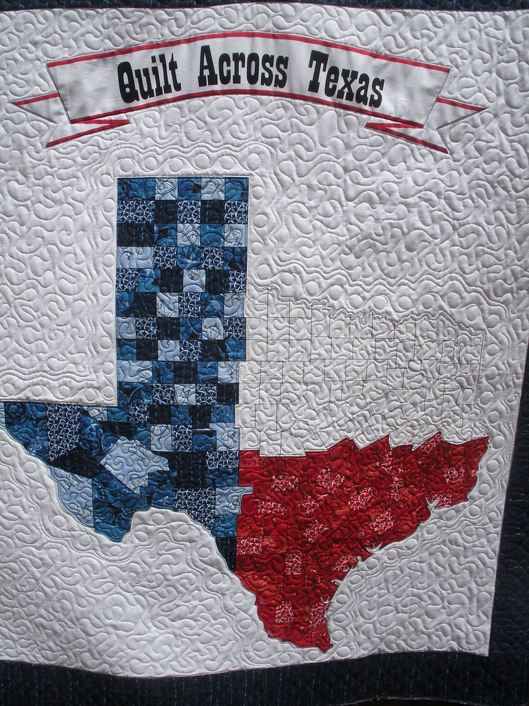 QUILT ACROSS TEXAS PANEL quilted by DLQ for Cabbage Rose… Flickr