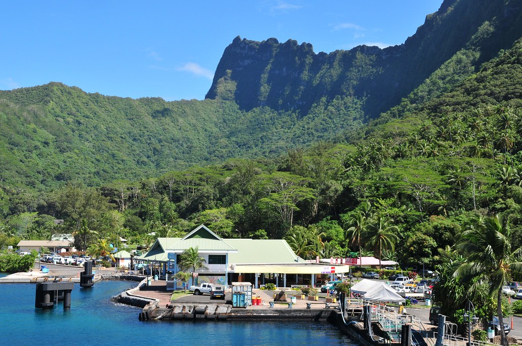 Moorea, French Polynesia The little port of Vaiare on the … Flickr
