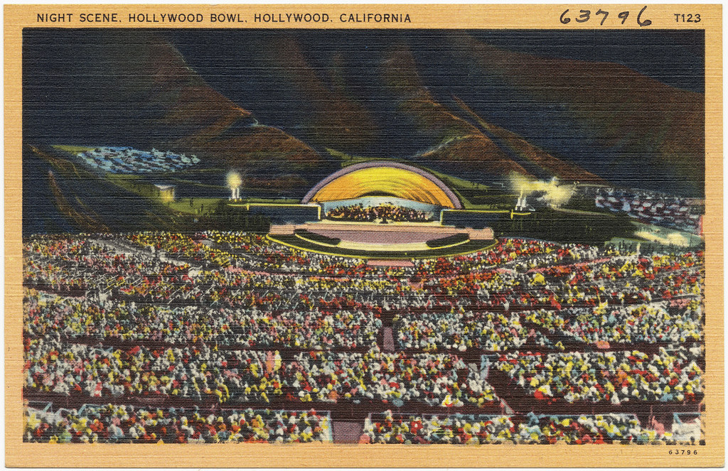 Night scene, Hollywood Bowl, Hollywood, California Flickr