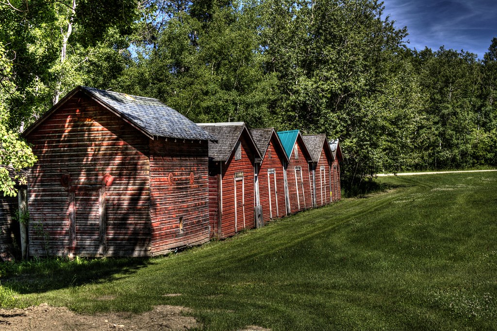 Grain Bins near Kelvington Sk (HDR) a photo on Flickriver