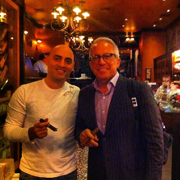 With Iron Chef Geoffrey Zakarian gzchef Smoking Cigars an… Flickr