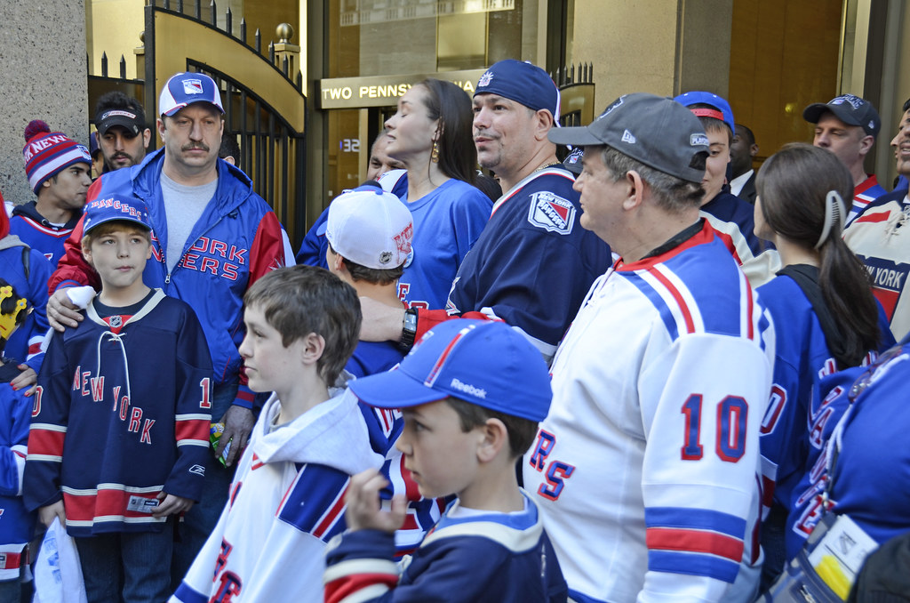 Picture Of New York Rangers Fans Celebrating Prior To Game… Flickr