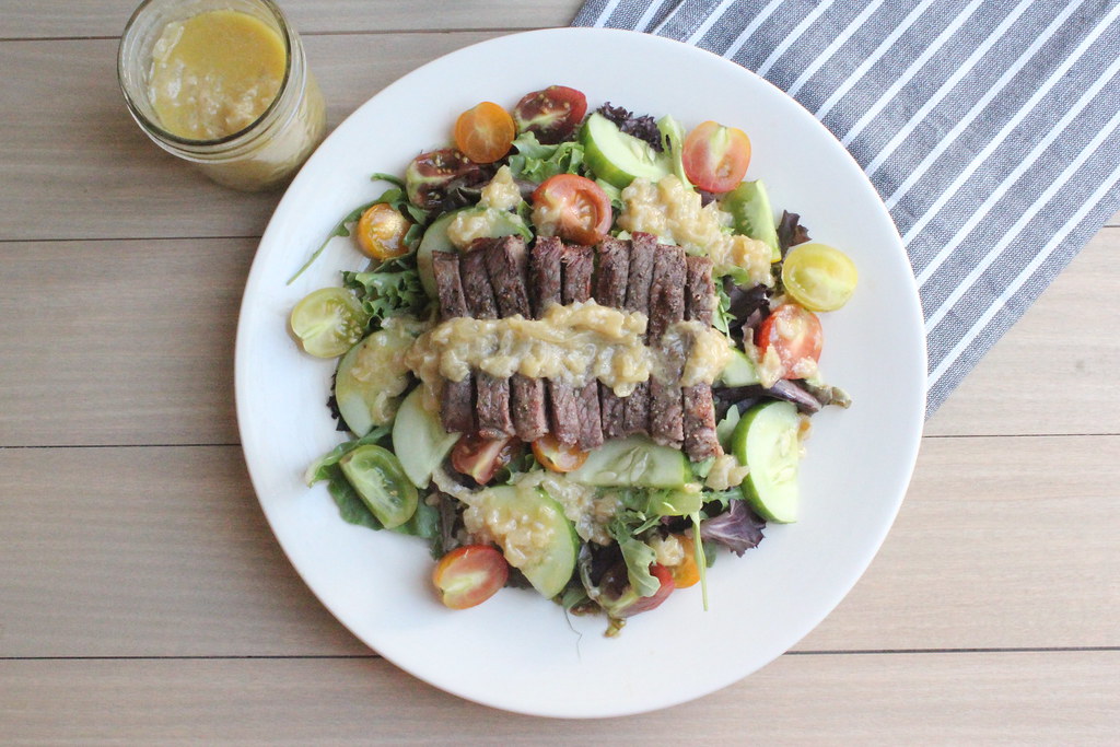 salad with caramelized onion vinaigrette la chapstick fanatique Flickr