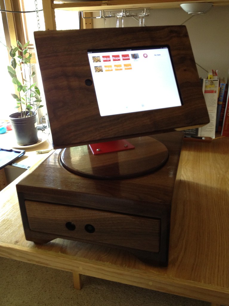 "Square" iPad Cash Register Walnut Includes an integrate… Flickr