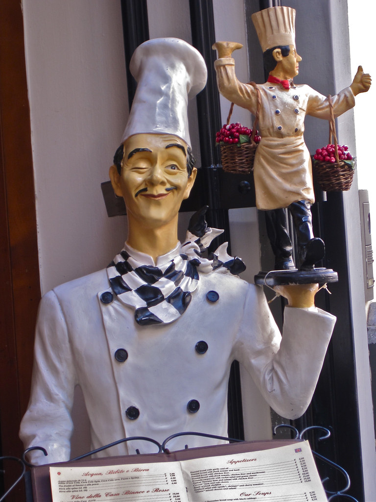 Chefs, Florence, Italy These restaurant chef statues are e… Flickr