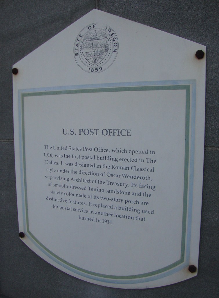 Old Post Office 97058 Marker (The Dalles, Oregon) Located … Flickr