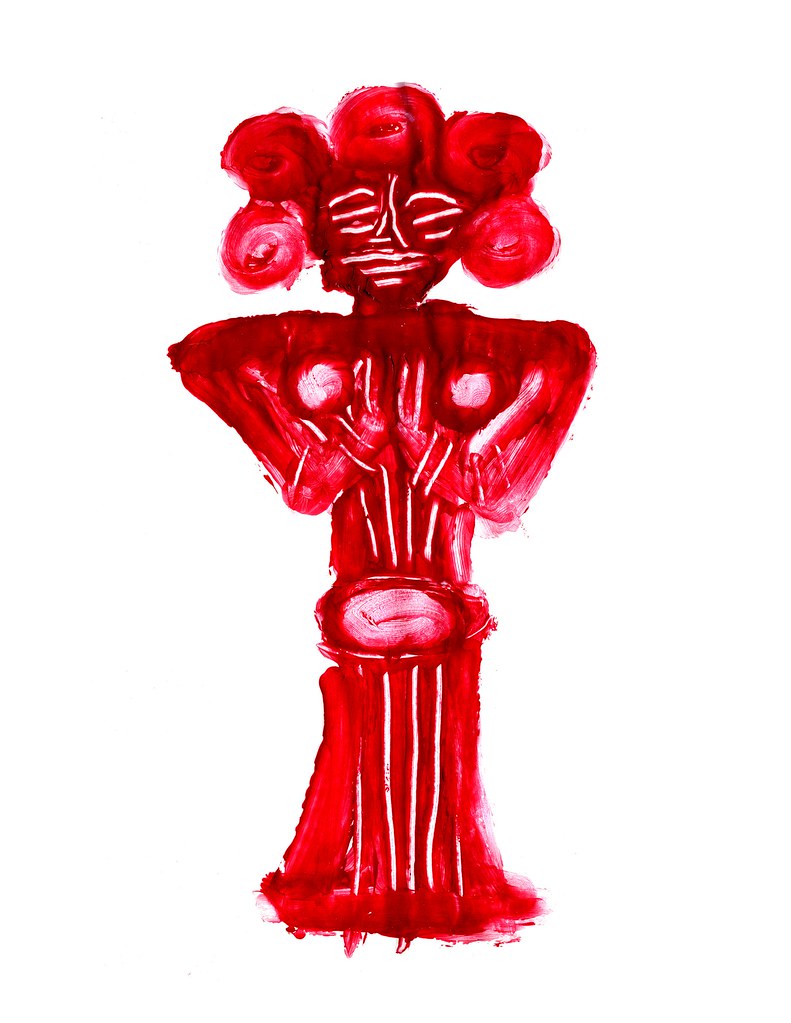 Urana pagan idol in fingerpaint Josh McKeon Flickr