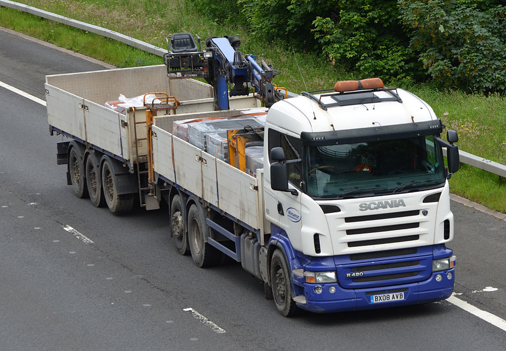 Wincanton BX08AVB M8 Dewshill 07/07/2015 Harry's On The Road Truck