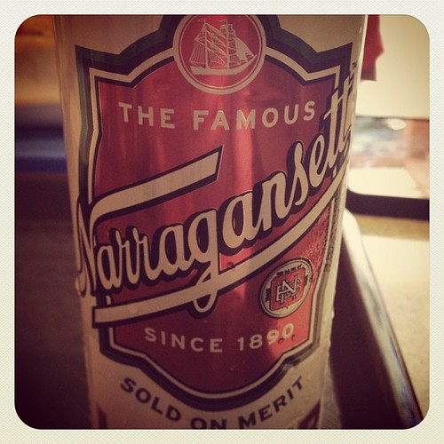 Narragansett "Sold on Merit " the beer that the captain… Flickr