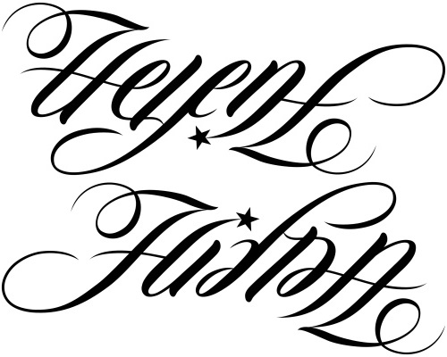 Helene" & "Hilda" Ambigram, V.2 | A Custom Ambigram Of The … | Flickr 400_x_500_jpg