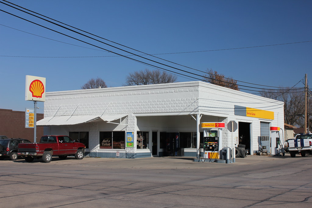 Lichti Bros. Oil Co. Station Shickley, NE Tom McLaughlin Flickr
