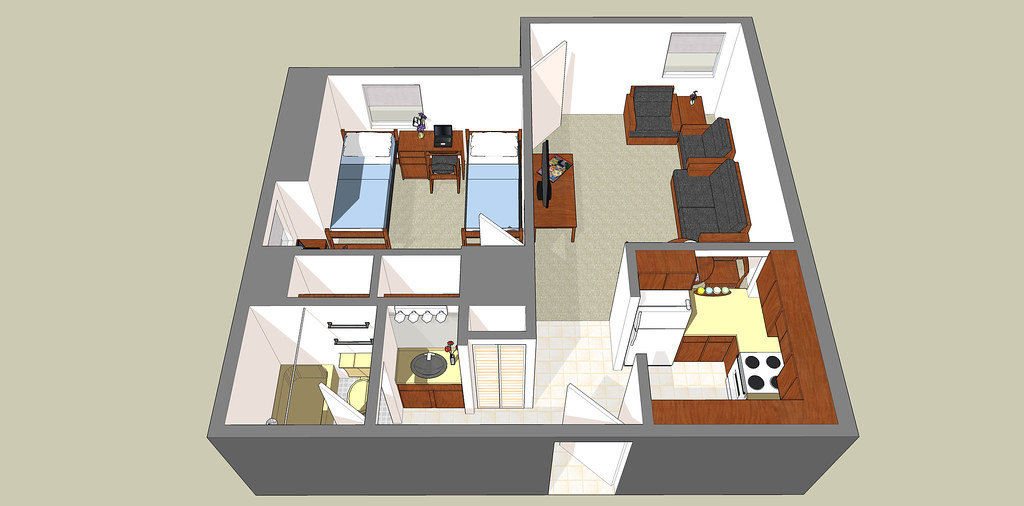 villege double 3d UNF Housing Flickr