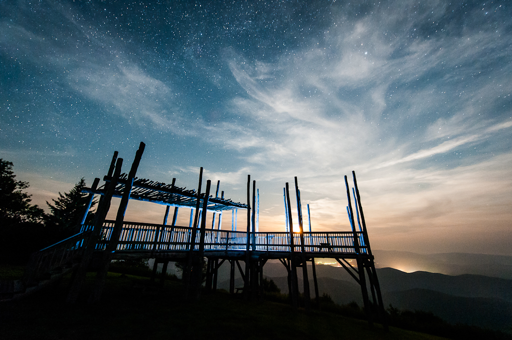 Moonrise at the Bald Knob Overlook Jon Beard Flickr