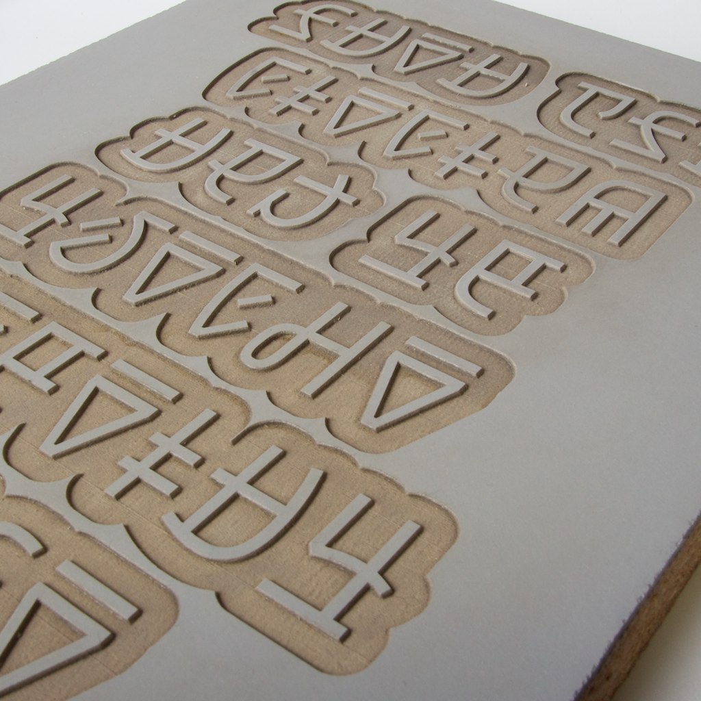 Laser etched lino block Cut for Scribble Tone out of Blick… Flickr