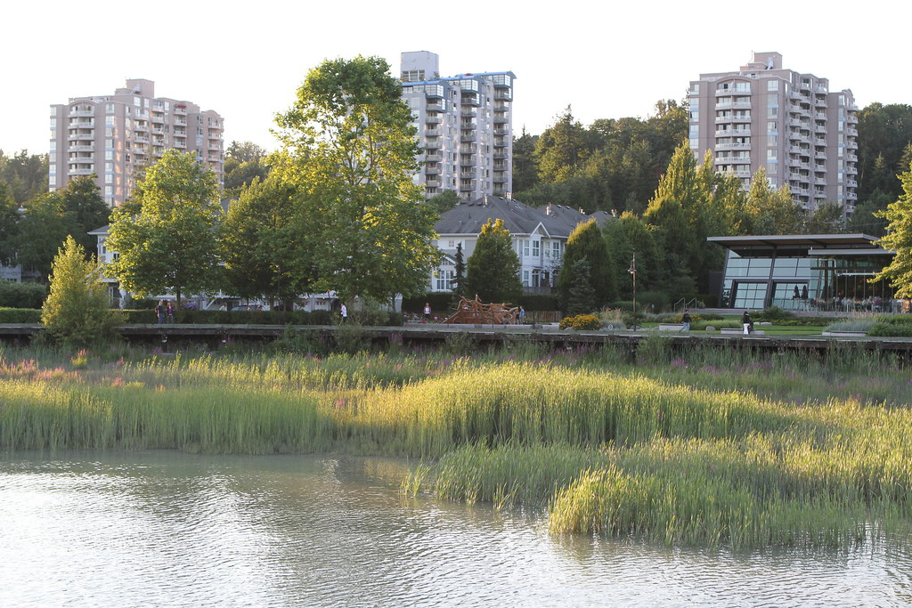 Fraserview Apartment buildings overlooking Fraser My World is