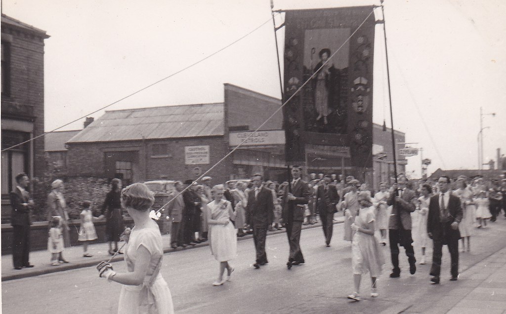 St Ambrose church Walking Day, Leyland. 1957. Leyland; St … Flickr