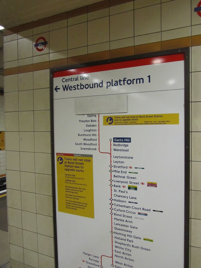 Gants Hill London Underground station A map of the Central… Flickr