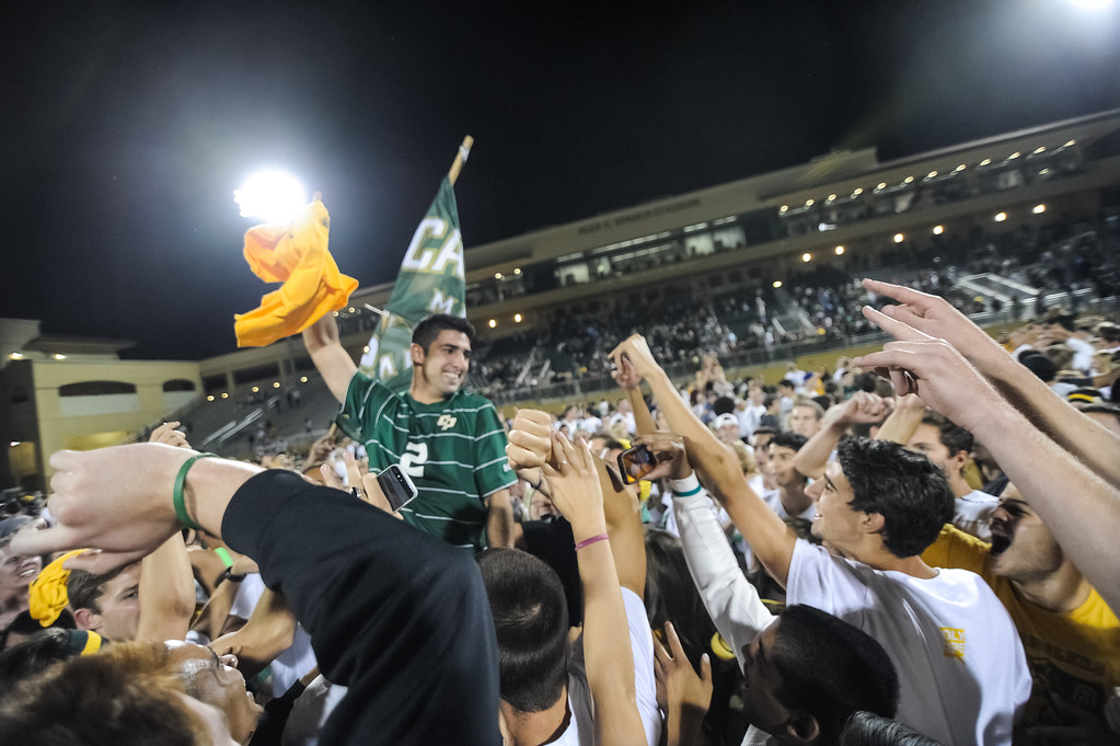 Cal Poly Men's Soccer wins over UCSB Fans rush the field a… Flickr