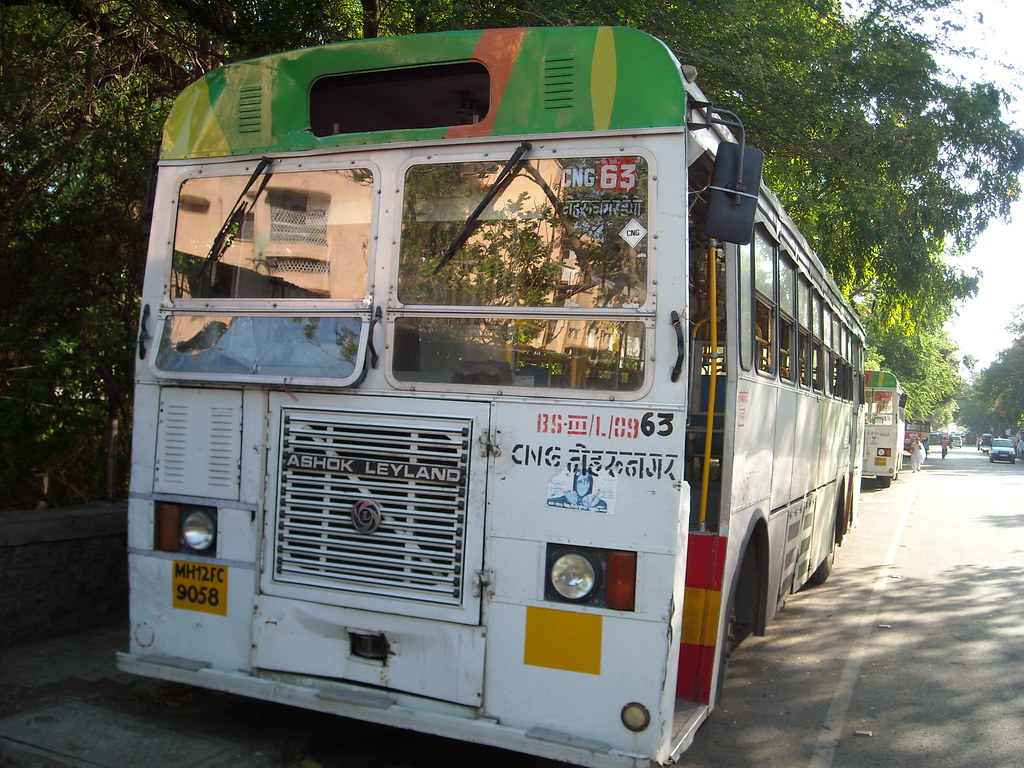 CNG Ashok Leyland bus in Pune (Poona) a photo on Flickriver