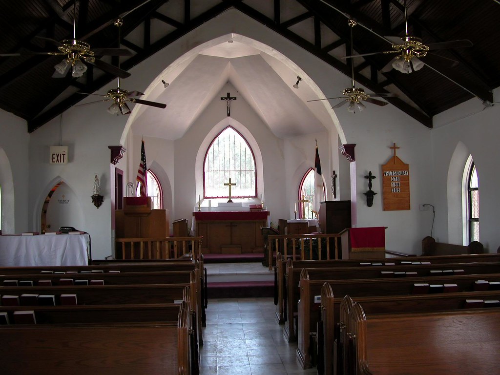 Refurbished inside of old stone church Dona Ana NM Flickr