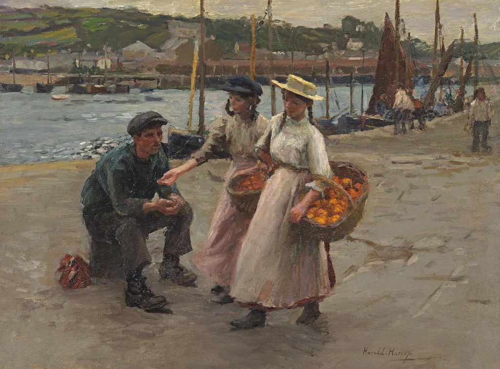 Harold Harvey Orange Sellers, Newlyn [c.1907] Harold Har… Flickr
