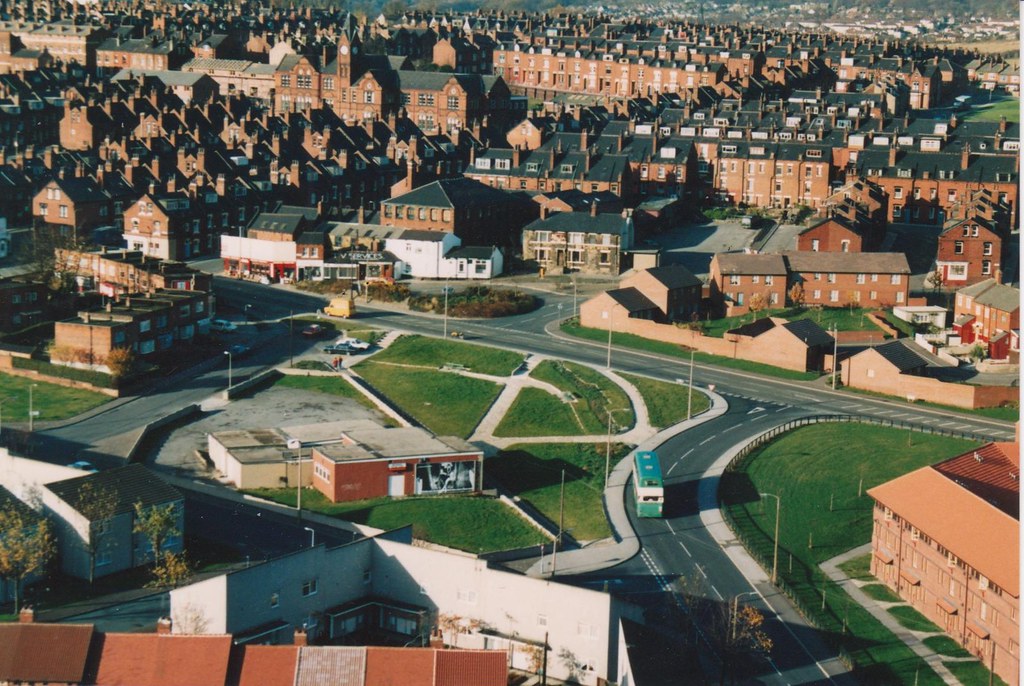 Woodhouse Street. Leeds 6.. 1986 From Holborn Towers Phil Edwards